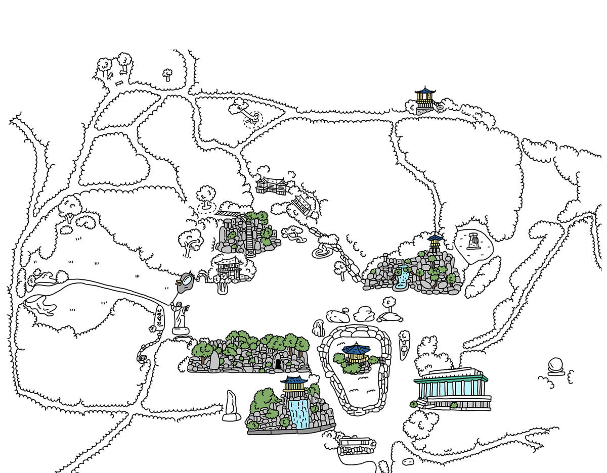 월명동 스릴코스 지도